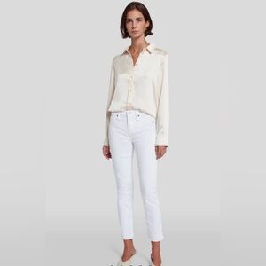 7 FOR ALL MANKIND KIMMIE CROP WITH RAW HEM